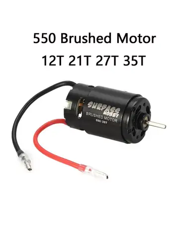 SURPASS HOBBY 550 브러시 모터, HSP HPI Kyosho TRAXXAS 1/10-RC, 12T, 21T, 27T, 35T