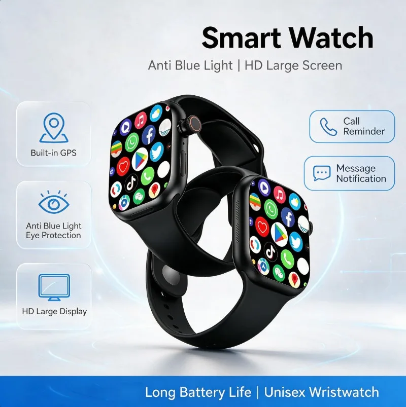 2026 New CD20 Independent SIM Smartwatch Built-in GPS Large Storage Multi-Language Translation Unisex Wristwatch