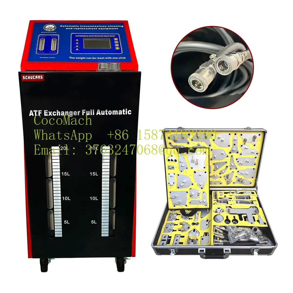 Heavy Duty Auto ATF Transmission Fluid Changer, Full Automatic Oil Flush Machine for Garage & Car Maintenance Shop