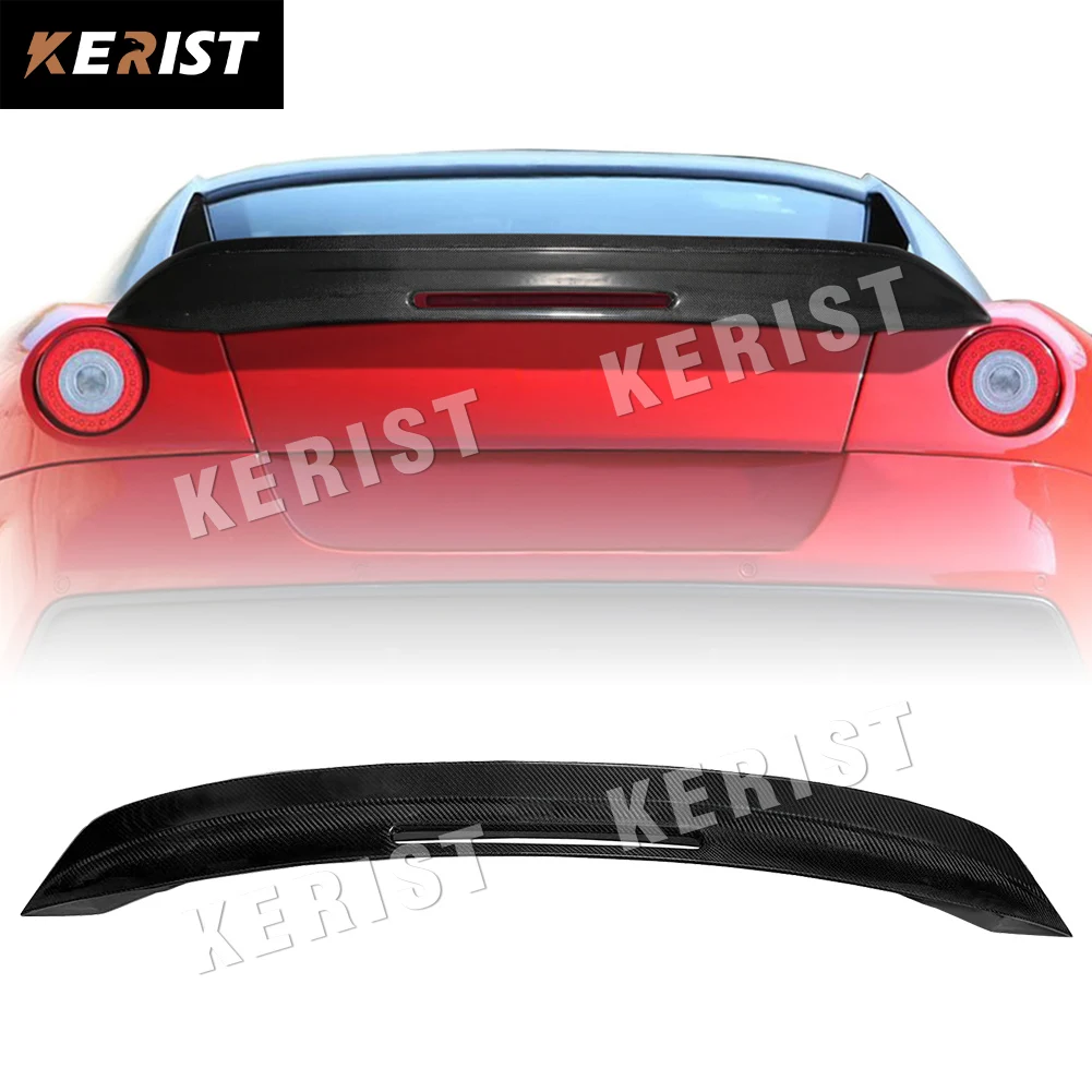 คาร์บอนไฟเบอร์ด้านหลังสปอยเลอร์AheadกันชนสำหรับFerrari 599 Coupe 2006 2007 2008 2009 2010 Tuning Part