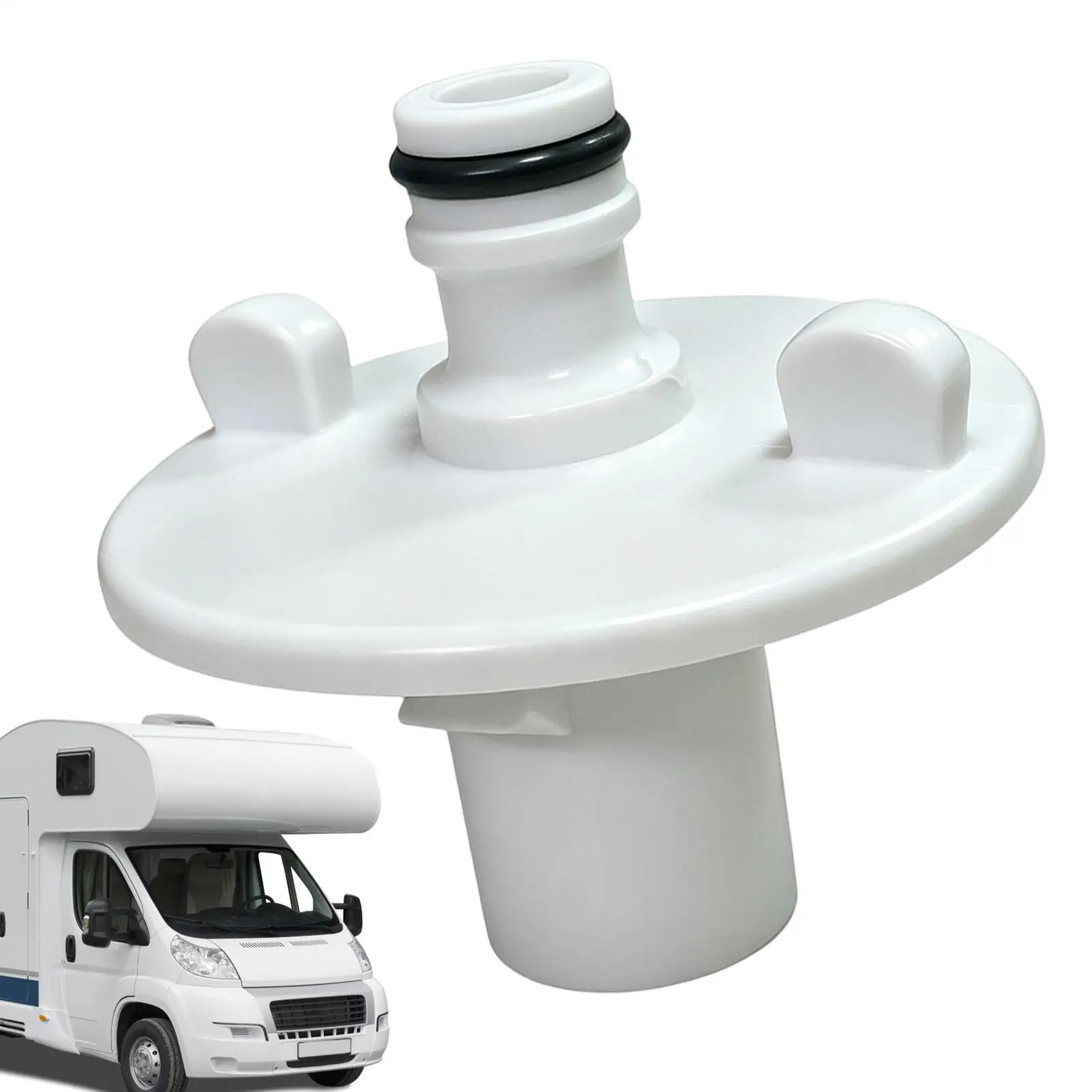 RV Water Fill Inlet Valve Quick Connector Leak-Proof Quick Assembly Plumbing Port 4-point Water Pipe RV Water Inlet Connector
