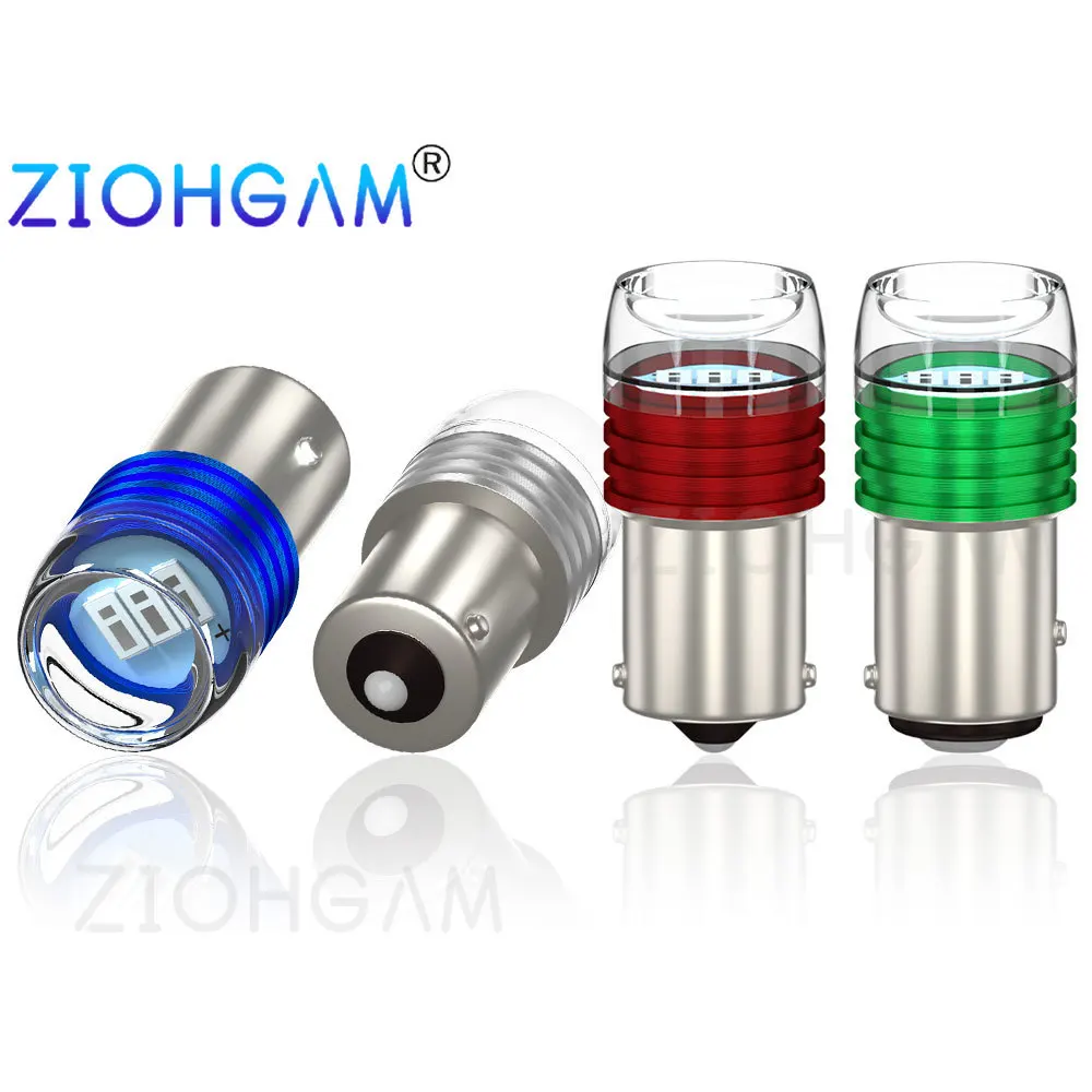 ZIOHGAM 100PCS 1157 Flash Strobe Led 1156 BA15S BAY15D P21/5W P21W R5W R10W Bulb Car Light 5630 Tail Brake Reverse Signal Lamp