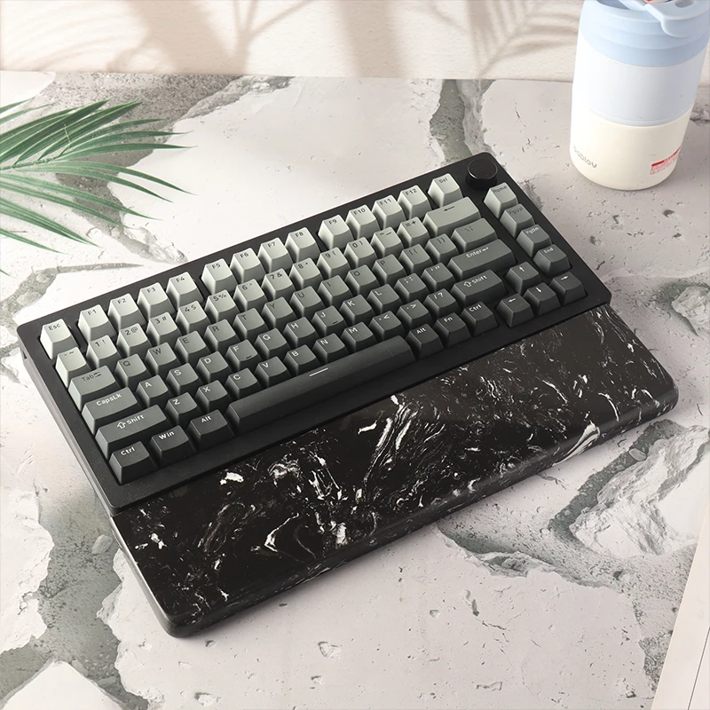 Descanso de mão de quartzo tamanho personalizado almofada de pulso conforto e antiderrapante descanso de palma criativo personalizado para design de teclado mecânico