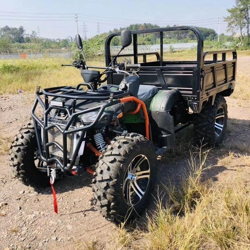 All-terrain mountain bike axle 350 agricultural vehicle four-wheel motorcycle four-wheel drive farmer vehicle with bucket ATV