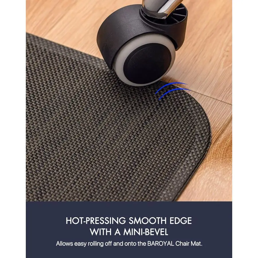Chair Mat for Hardwood Floor Under Desk Computer Rolling Chair Mat for Wood Tile Floor NonSlip Heavy Duty Desk Rug PVC Plastic
