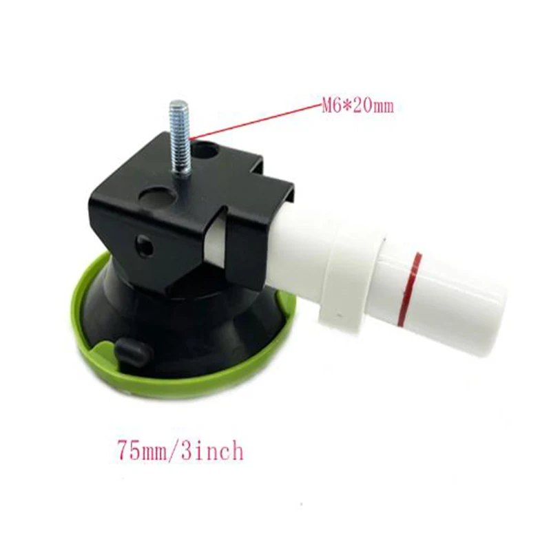 3 Inch Concave Vacuum Cup 75mm Heavy Duty Hand Pump Suction Cup with M6 Threaded Stud