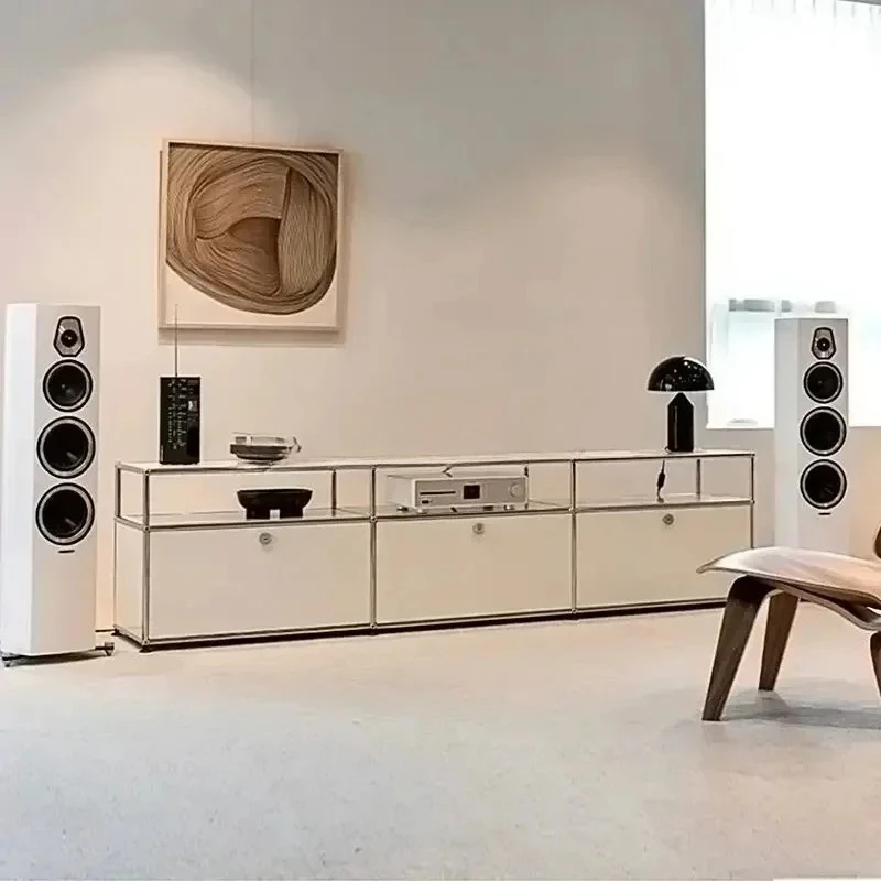 

Изготовленный на заказ средневековый модуль, комбинированный шкаф для телевизора из нержавеющей стали, современный простой домашний шкаф для хранения в гостиной, шкаф для хранения