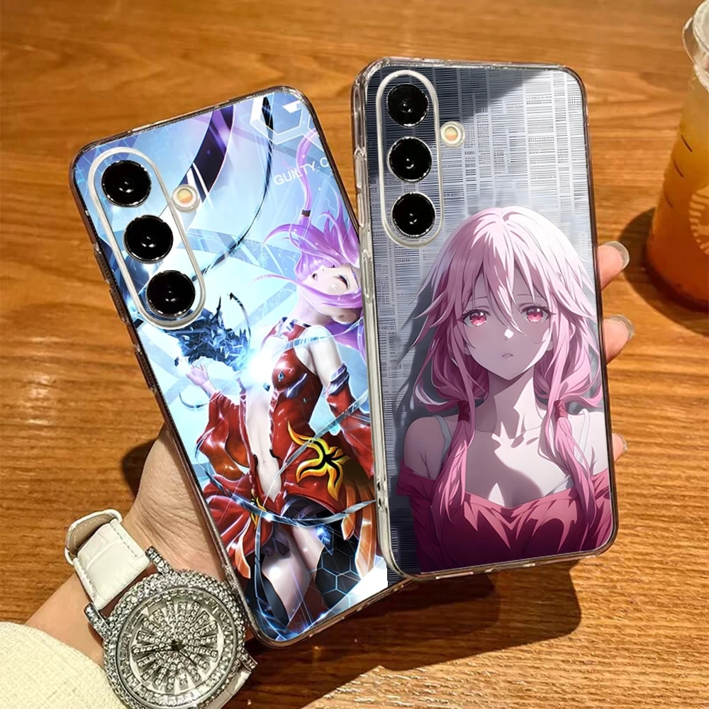 G-Guilty C-Crown Phone Case For Samsung S26 S25 S24 Ultra S23 Fe S22 S20 S21 Plus Plus 5G Fe Transparent Cover