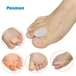 Pexmen-separador de dedos de Gel 2 piezas, Corrector de juanete Hallux Valgus, separador de dedos de los pies, martillo para alivio del dolor de dedos superpuestos