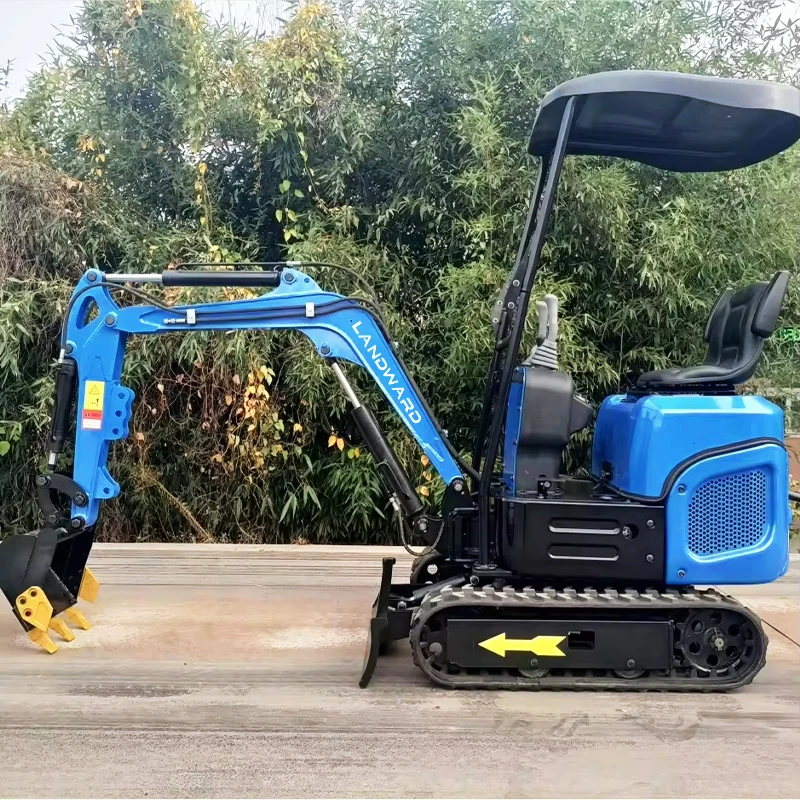 Snelle Levering Mini Graafmachine 1.2 Ton Ce Kubota Motor Boerderij Nieuwe Crawler Mini Digger Trencher 1 Ton Machine Accessoires Op Maat