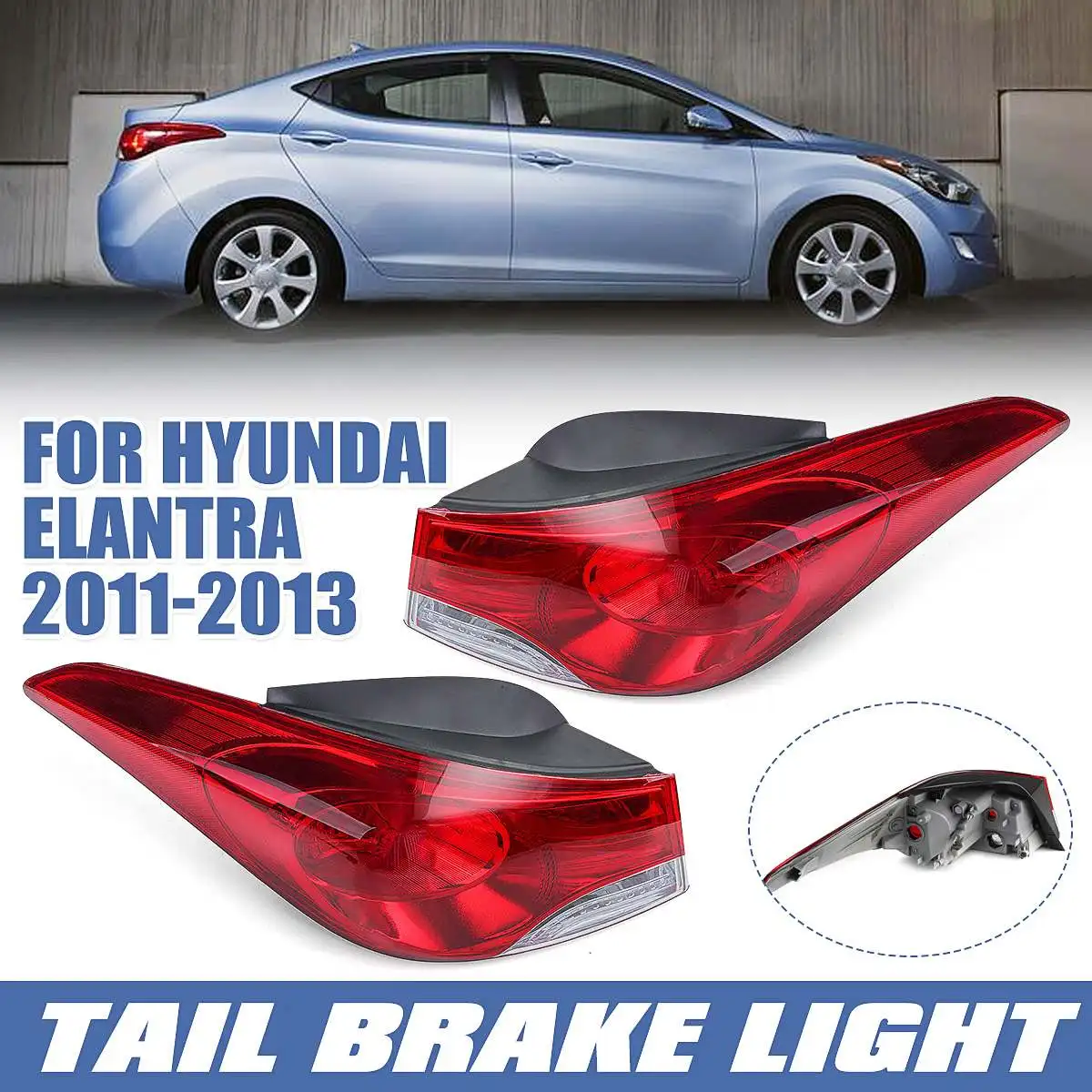 

Car Styling Tail Lamp For Hyundai Elantra 2011 2012 2013 LED Tail Light LED Signal LED DRL Stop Rear Lamp Accessories