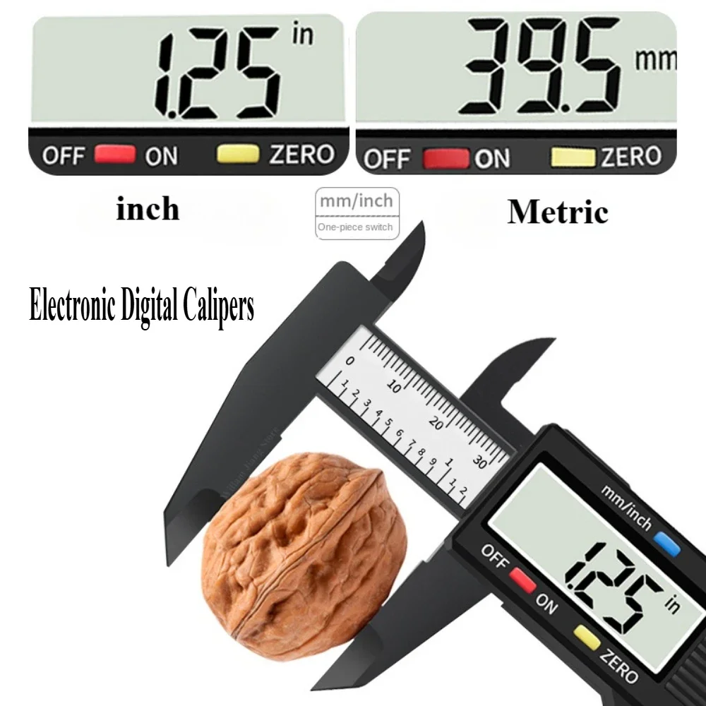 Vernier Caliper Plastic Foot Meter Electronic Ruler Vernier Caliper Measurement Tool Digital Micrometer Calibrator Tools Hand