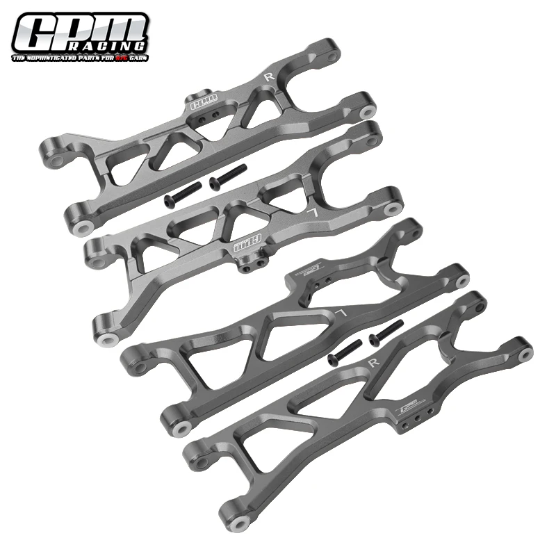 BRAZOS INFERIORES DELANTERO Y TRASERO DE ALUMINIO GPM PARA 1/10 4WD KRATON 4X4 4S BLX-ARA102690