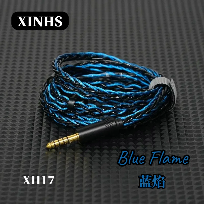 XINHS XH17 Blue Flame 8-Core 5-Element + OCC Graphene HIFI Kopfhörer-Upgrade-Kabel für alle Arten von Kopfhörern 0,78 2PIN/IE900 – Detail 1