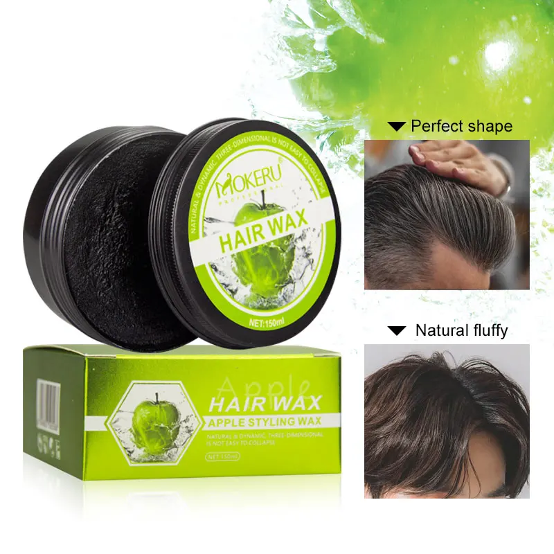 MOKERU 150g Apple Hair Wax Strong Hold Hair Gel Wax Long Lasting wax for hair man