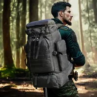 LANGMAO80L/100L Mountaineering Bag Climb Bag Tactical Backpacks Large Backpack Outdoors Hiking Camping Travel Bags