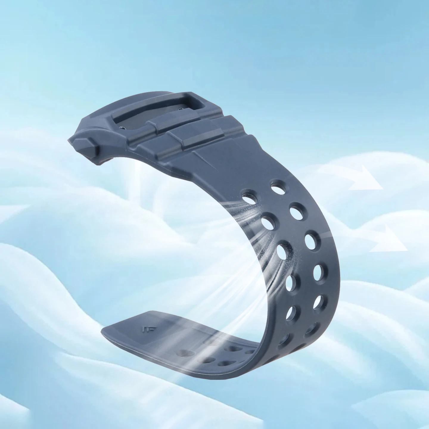 Men's Waterproof Silicone Bracelet for Casio GWN-Q1000 Resin Watch Specific Interface Accessory