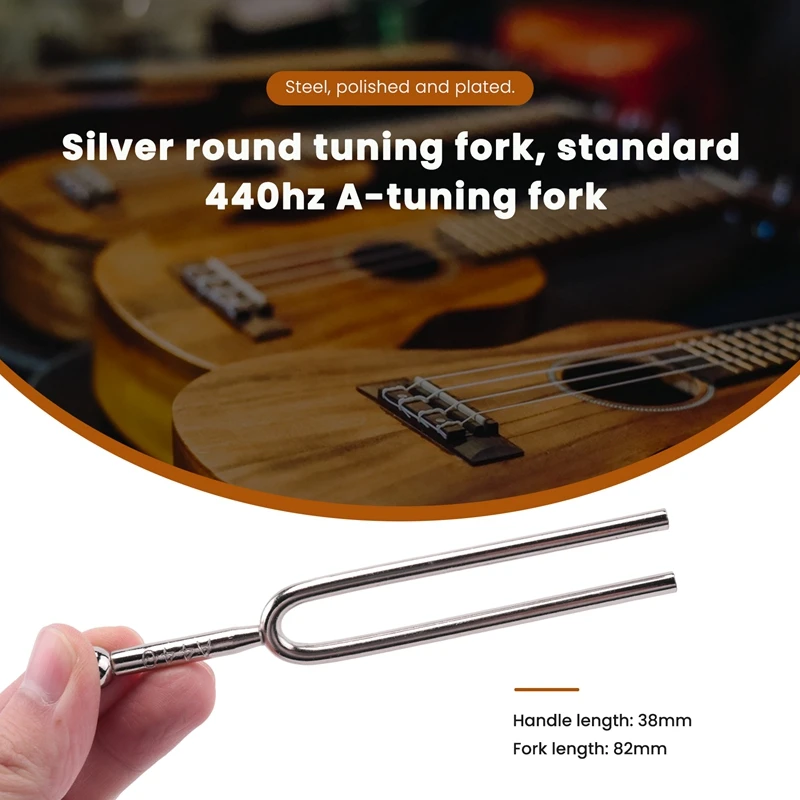 440Hz A Tone Stainless Steel Tuning Fork Tuner Tunning Musical Instrument Gift-DTB1