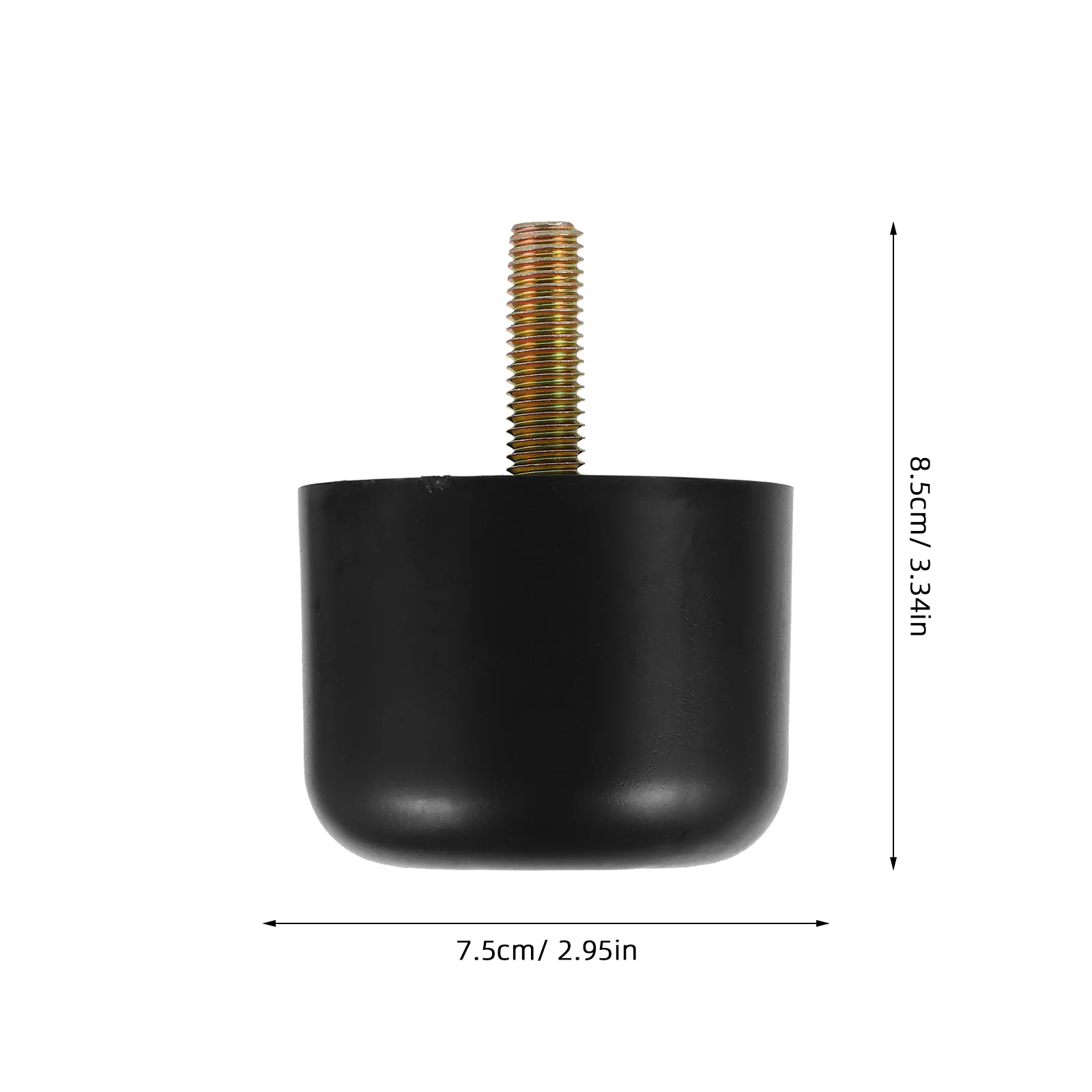 8 قطعة أقدام أريكة بديلة أرجل قطع الأثاث البلاستيكية المستديرة لخزانة طاولة الكرسي المضادة للخدش للحد من الضوضاء سهلة التركيب
