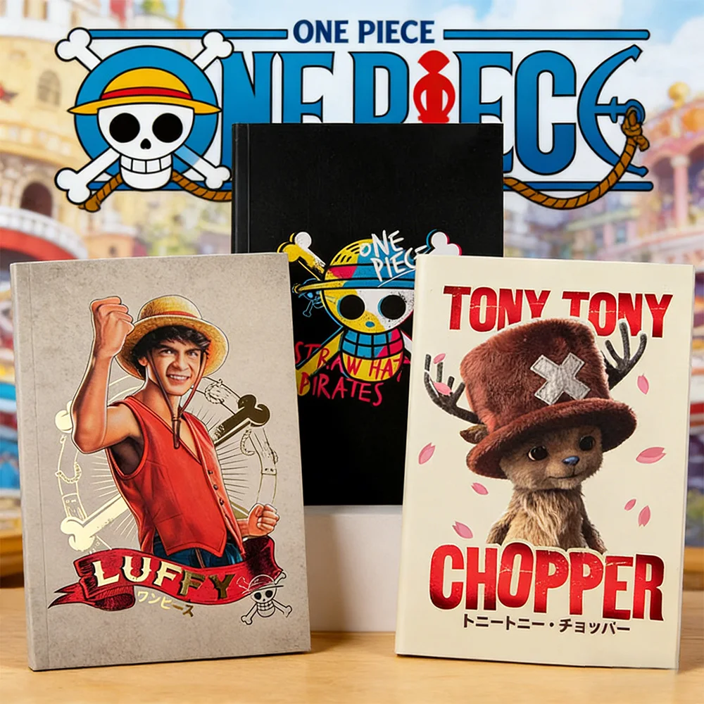1PC One Piece Officially Licensed Luffy Chopper Skull Notebook Fashion Trend Design Durable Paper Composition Learning Supplies