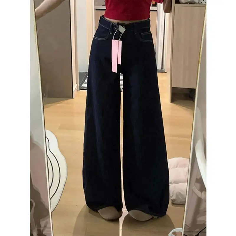 

Женские прямые классические джинсы с заклепками и бисером, украшенные цепочкой, блестящие золотые блестки, жемчуг, панк, гот, альтернативная женская вечеринка