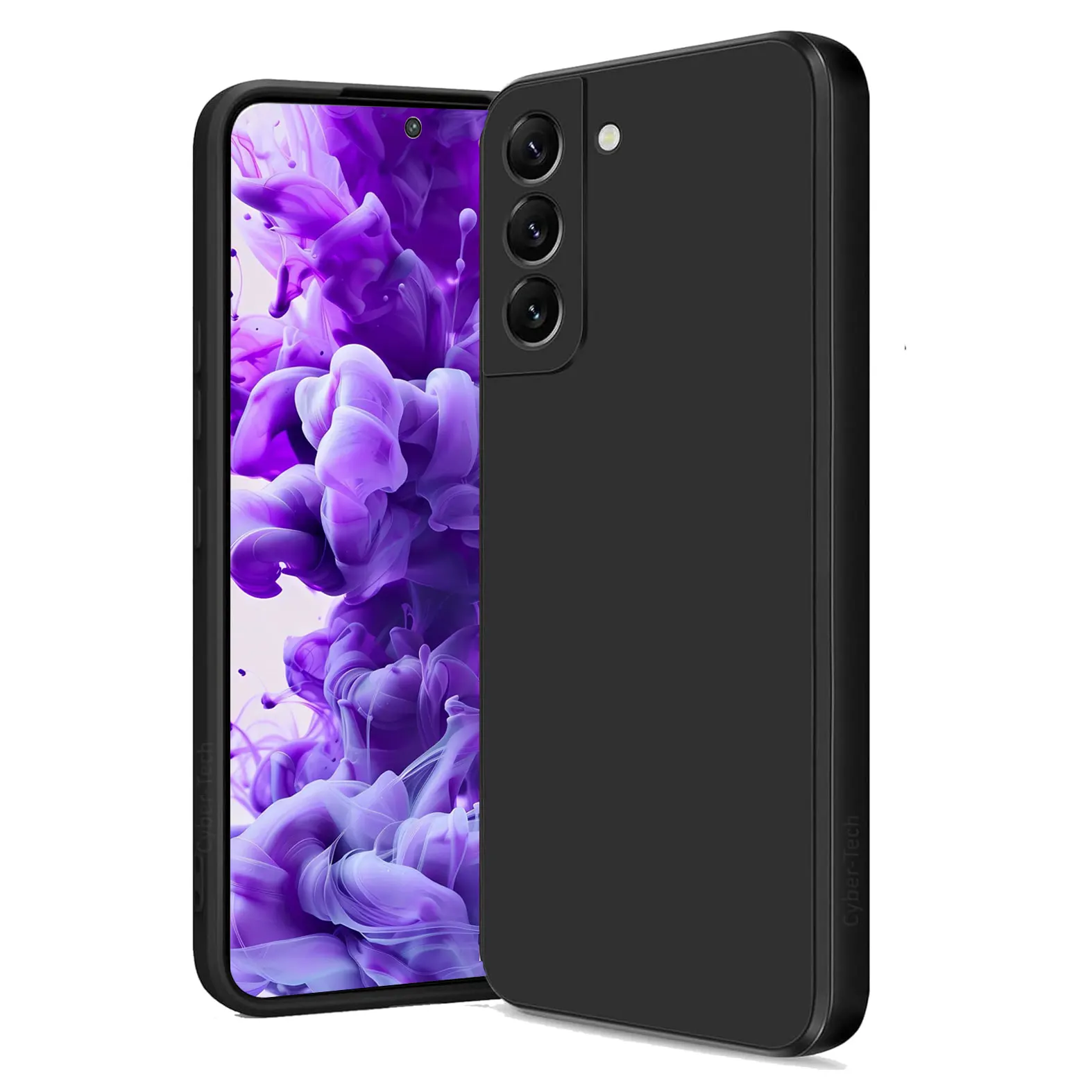 Silikon-Handyhülle für Samsung Galaxy S26 S25 Ultra S24 S23 FE S22 Plus S20 S21 S10 S9 S8 Stoßfeste Schutzhülle Weiche Hülle Schwarz