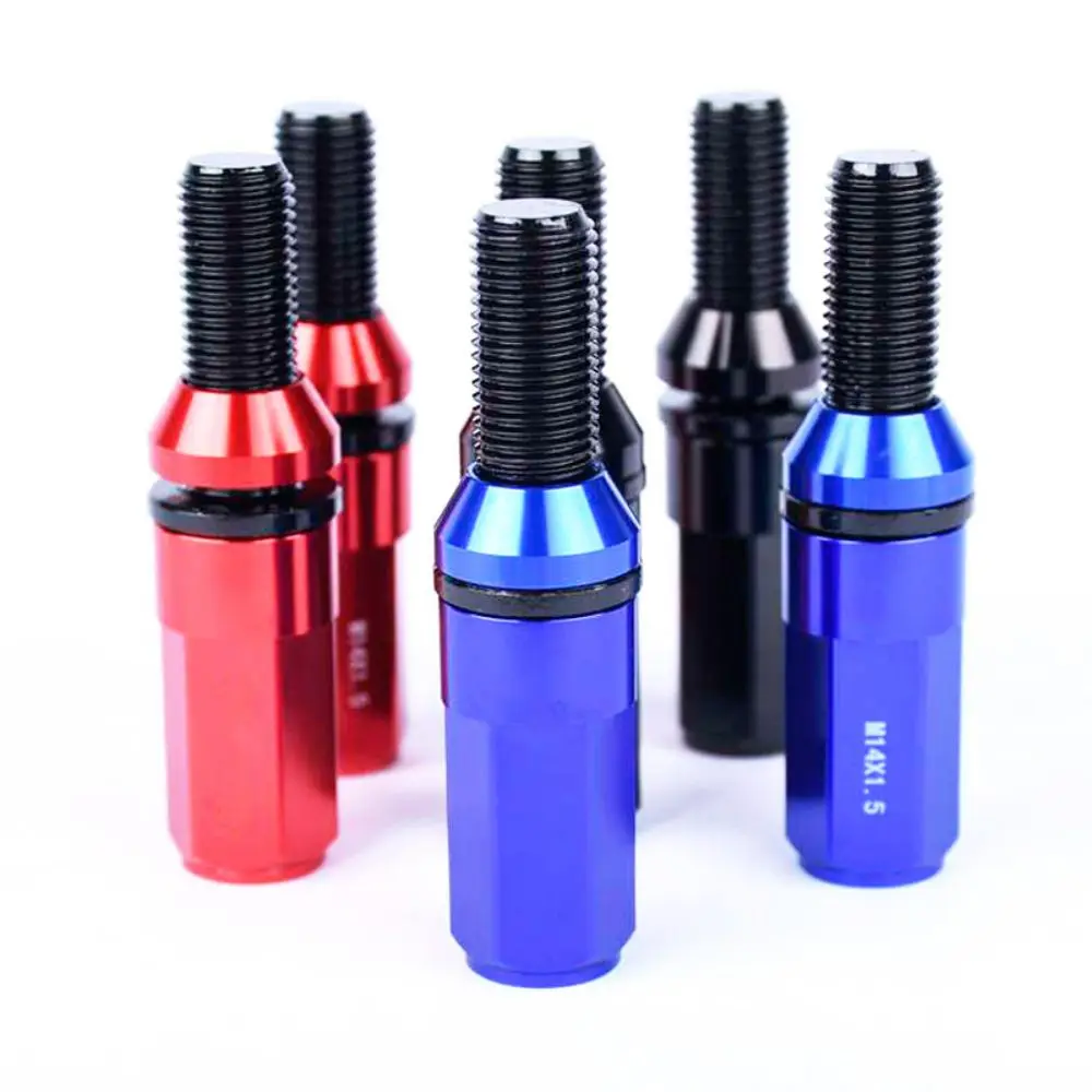 Description Report Item  7075 forged wheel aluminum cover screw          Model thread: M14*1.5          Color: black/red/blue