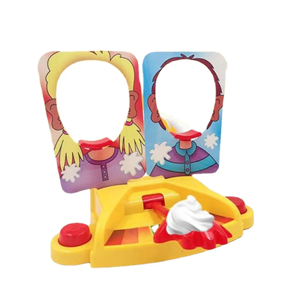 أدوات المزحة الكمامات نكت مكافحة الإجهاد اللعب فطيرة الوجه لعبة كريم مخفوق في الوجه الأسرة مجلس لعبة للأطفال لعبة حفلة مضحكة #4