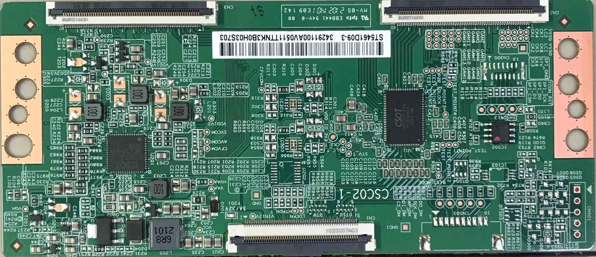 무료 배송! 원래 Huaxing CSC02-1 ST5461D09-3 ST5461D09-1 LED TV t-con 좋은 일