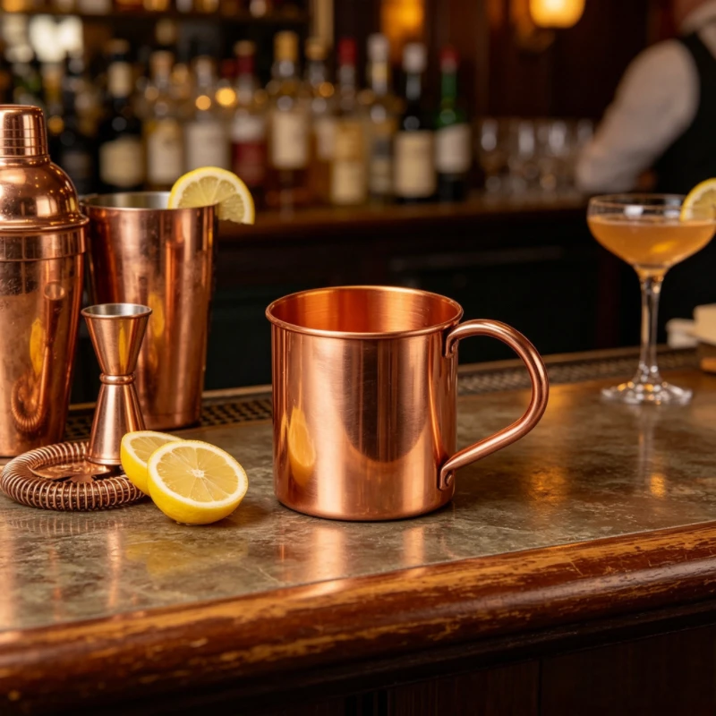 

Премиальная медная кружка для Moscow Mule, пищевая металлическая чашка для коктейлей, нержавеющая посуда для бара, для вечеринок, мохито