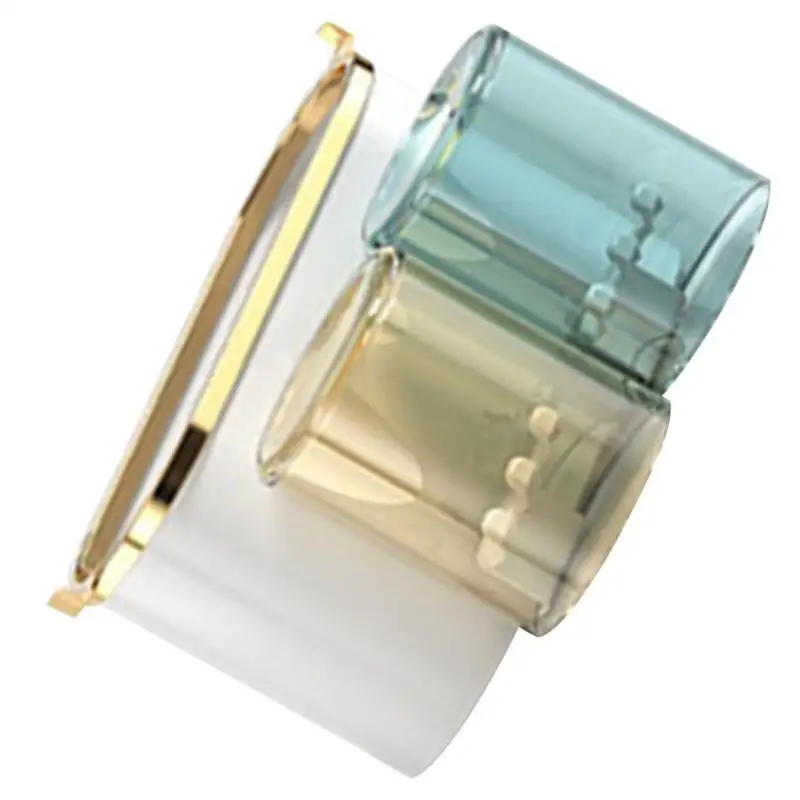 

G6KF Practical Waterproof Shelf Plastic Toothbrush Rack with Convenient Toothpaste Dispenser Bathroom Toiletries Storage Box