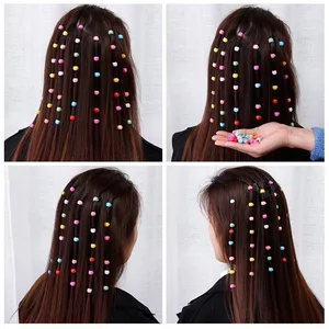 100 uds. Pinzas cho El Cabello đầy màu sắc cho Niñas Smallas, móng vuốt đẹp cho El Cabello với hình dạng ngôi sao, Horquillas trenzadas cho El Cabello, Accesaries cho El Cabello đến Niños 12 Phụ kiện bán hàng chính Lễ hội Carnival - №4