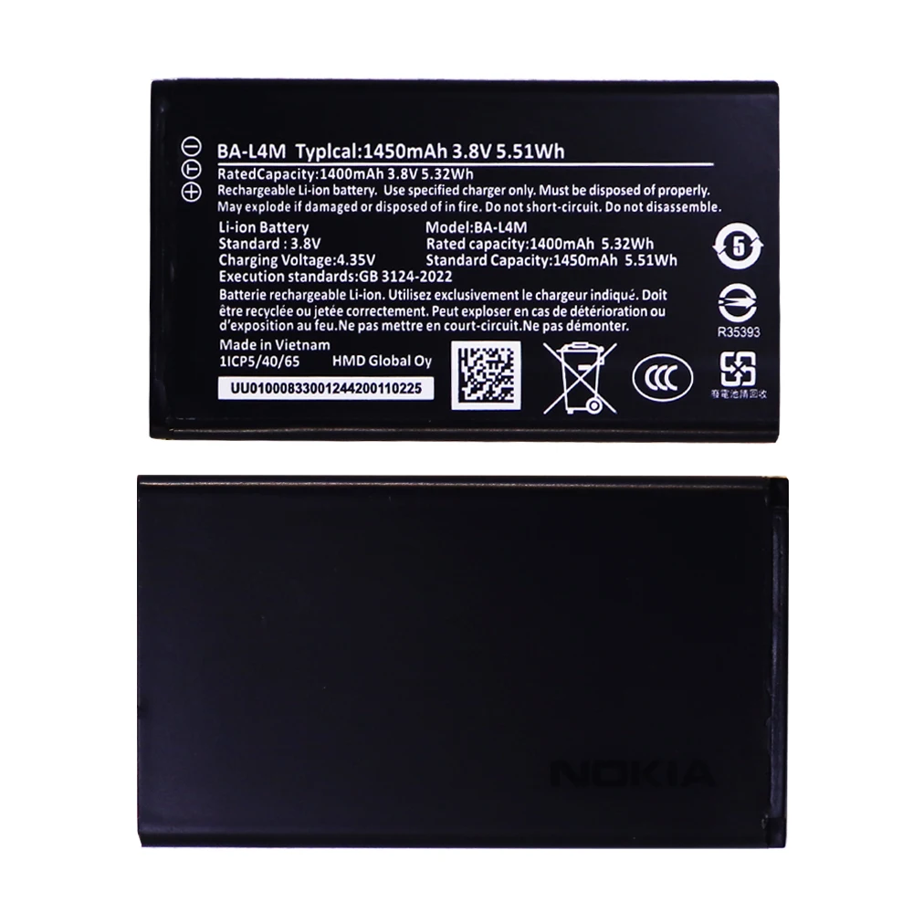 10pcs 20pcs 40pcs 1450mAh 3.8V BA-L4M BA L4M BAL4M Battery Replacement For Nokia 220 4G 235 4G 3210 4G