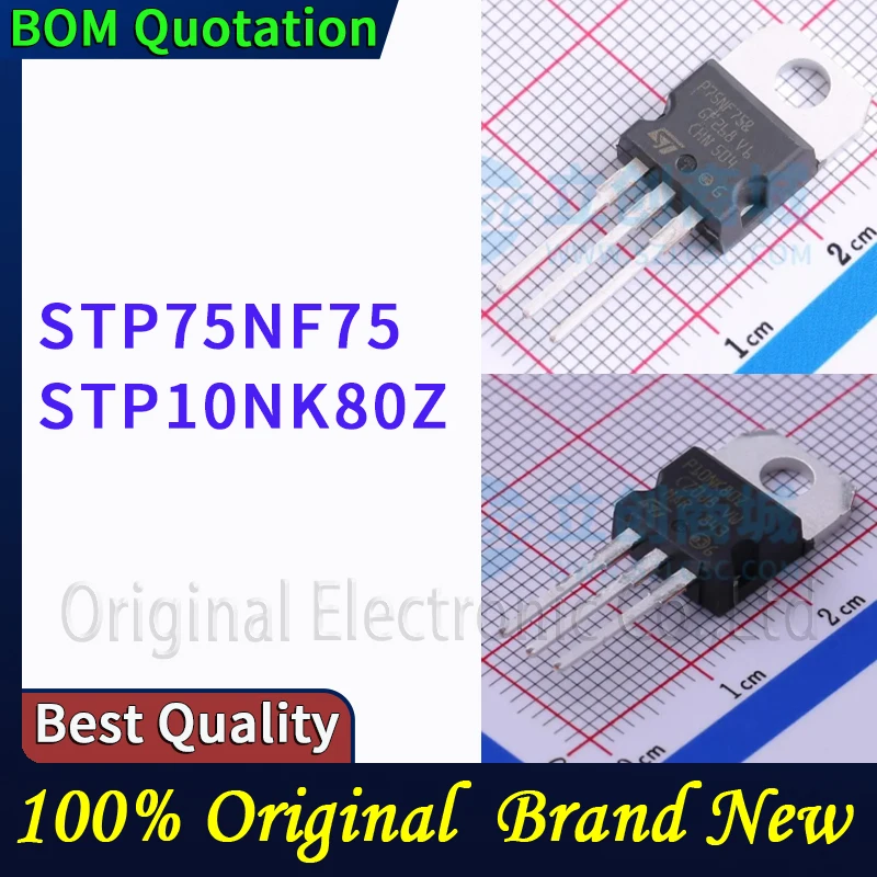 

5pcs/lot STP75NF75 STP10NK80Z In stock Original High quality