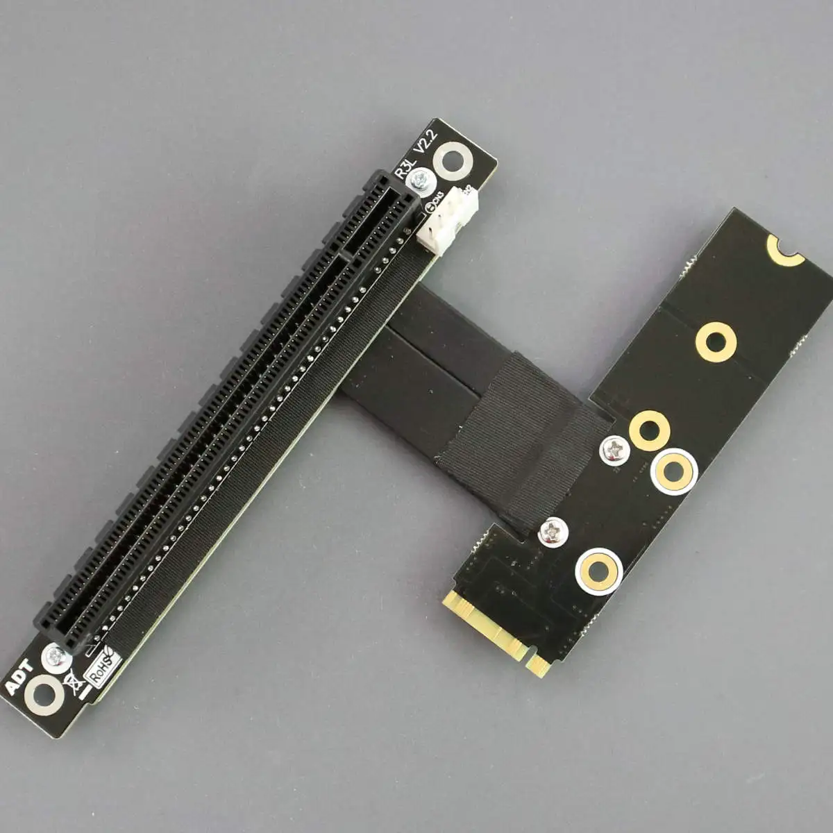 ADTLINK M.2 NVME إلى PCIe 3.0 x16 كابل الناهض M.2 NGFF NVMe STX اللوحة الأم بطاقة الرسومات تمديد Gen3.0 M.2 إلى X16 محول