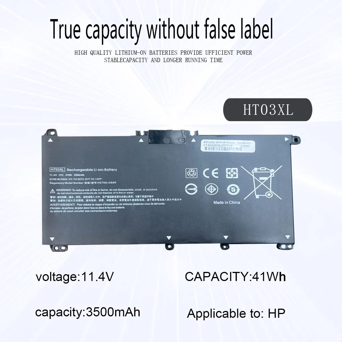 HT03XL Laptop Battery For HP Pavilion 14-CE0025TU 14-CE0034TX 15-CS0037T 250 255 G7 HSTNN-LB8L/LB8M/DB8R