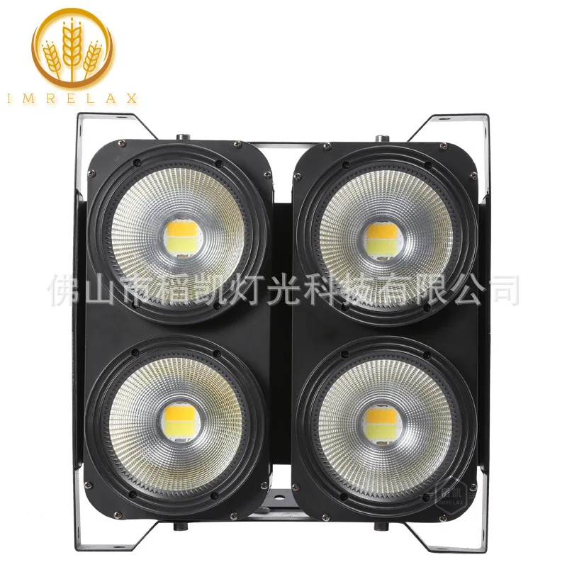 

4 светильника для аудитории глаз, 4 100 Вт, холодный белый, теплый белый, двухцветный прожектор COB, поверхностный светильник, сценический светильник, трансграничный