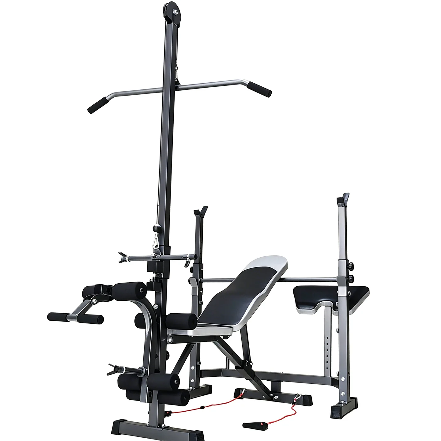 Steel Frame Multi-Functional FID Adjustable Weight Bench Sit-Up Training Bench