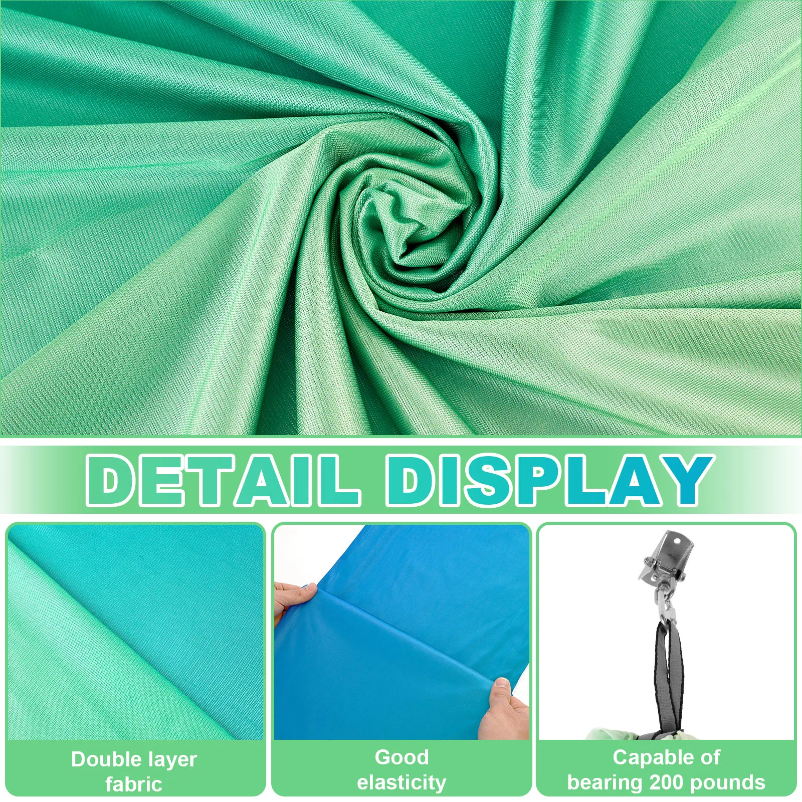 Altalene sensoriali per bambini Altalena coccole comoda a doppio strato con 360 °   Il gancio girevole può contenere fino a 200 libbre per adulti interni ed esterni