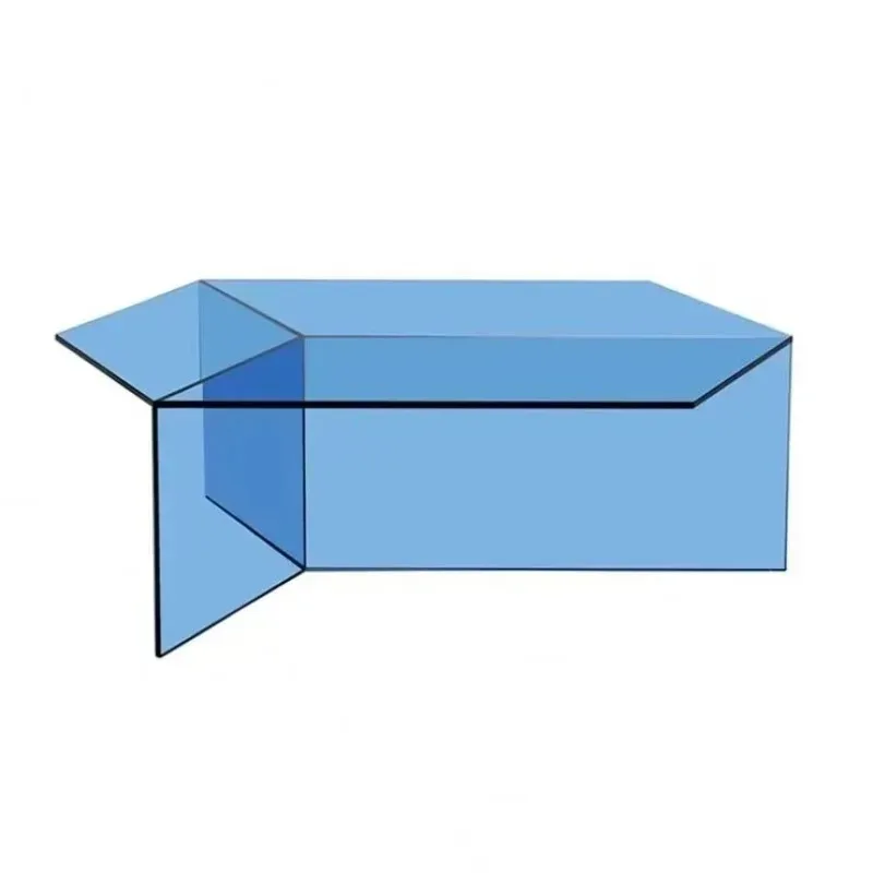 

Modern Design Colored Acrylic Side Table Corner Coffee Table Living Room Furniture Set