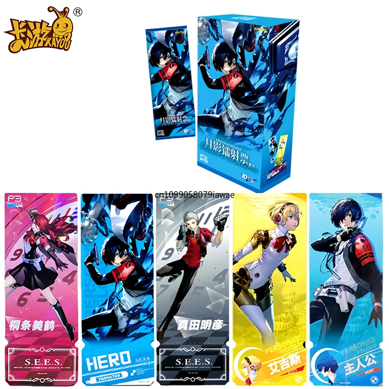 

KAYOU натуральная PERSONA 3 карты Moon Shadow цветная бумага Phantom игровые коллекционные карты аниме периферийные игрушки флэш-карты подарки