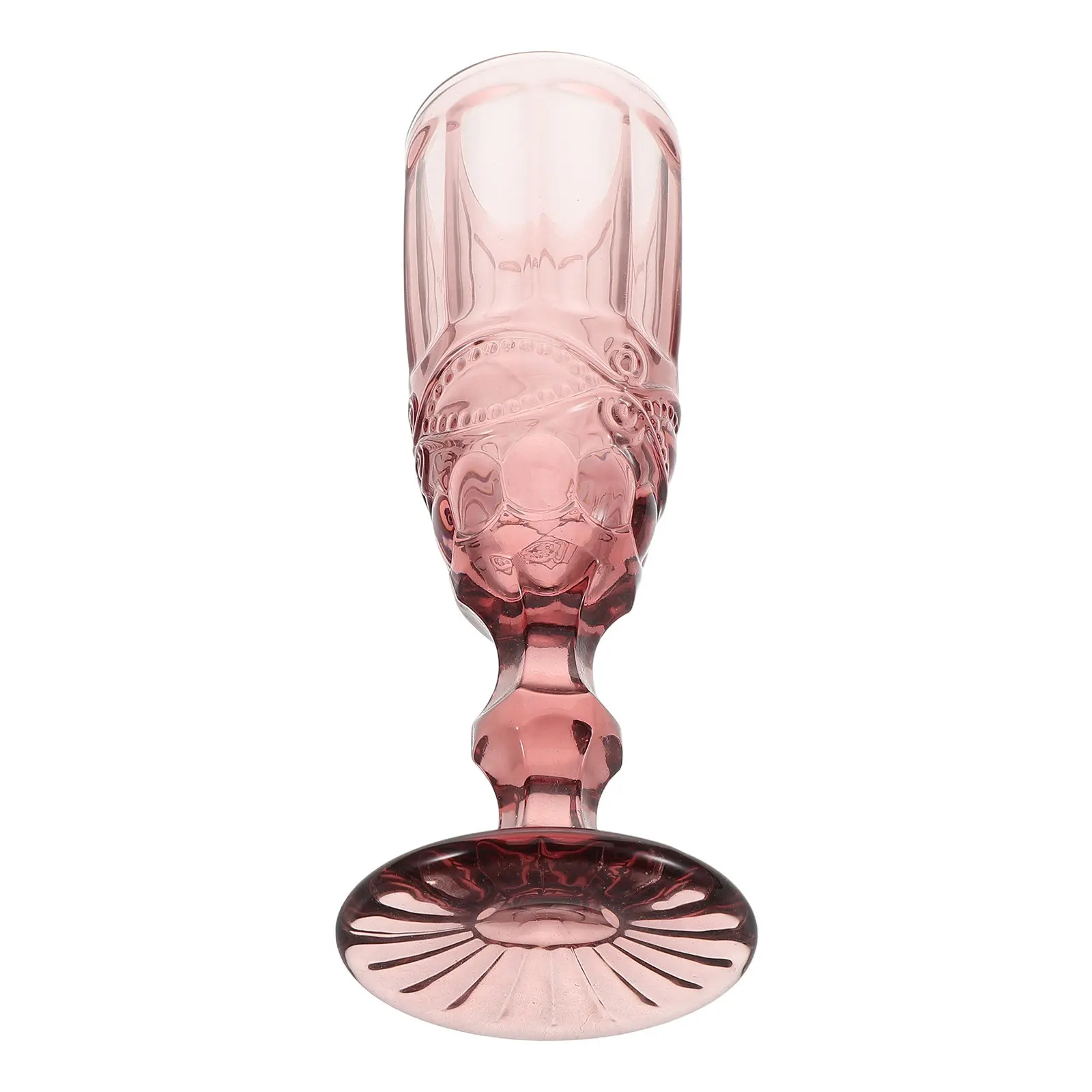 

Vintage Thickened Embossed Wine Glasses Ornate Decorative Goblets for Home Wedding Party Elegant Stemmed Classic Drinkware