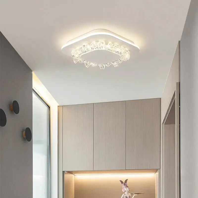 الممر أضواء الممر ضوء الفاخرة ما بعد الحداثة كريستال أضواء الجدار مرحاض مدخل قاعة مدخل شرفة LED أضواء السقف