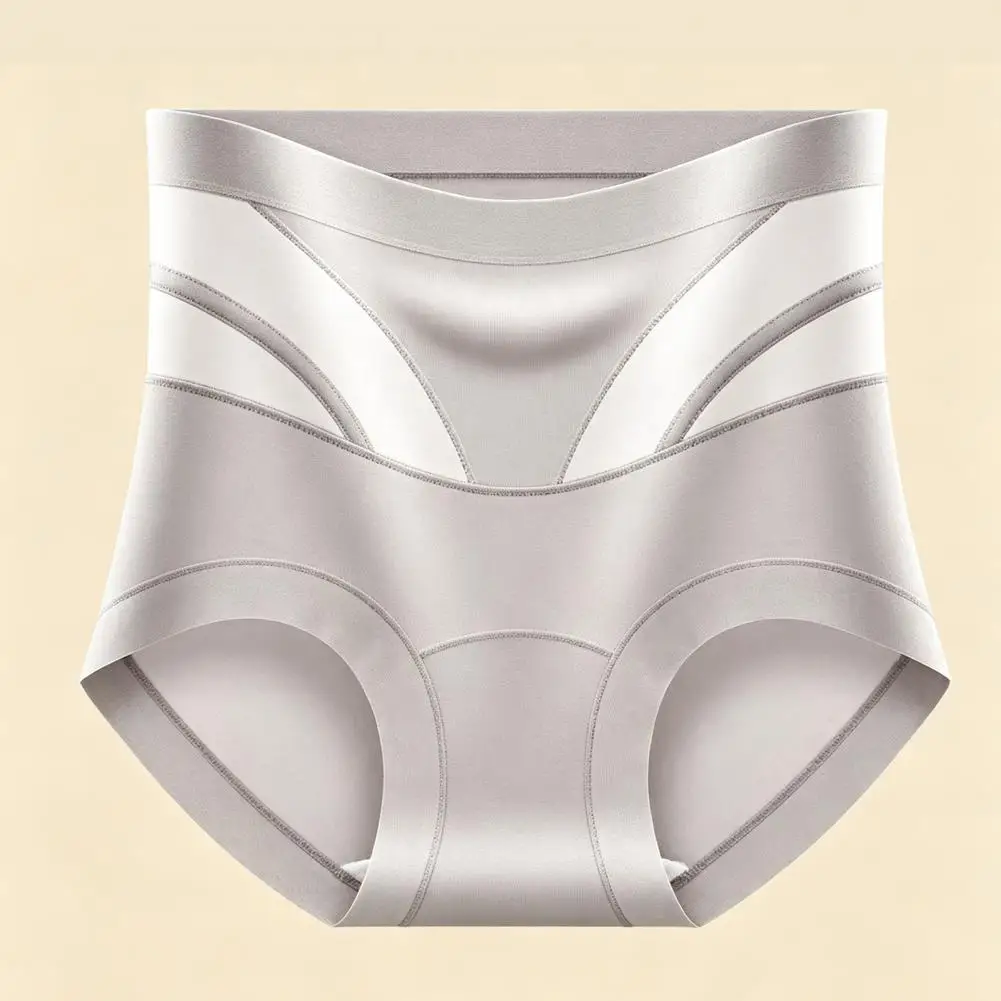 Stretch Panties High-rise Tummy Control Breathable Microfiber Underwear Soft Stretchy Shapewear Panties with Moisture-wicking