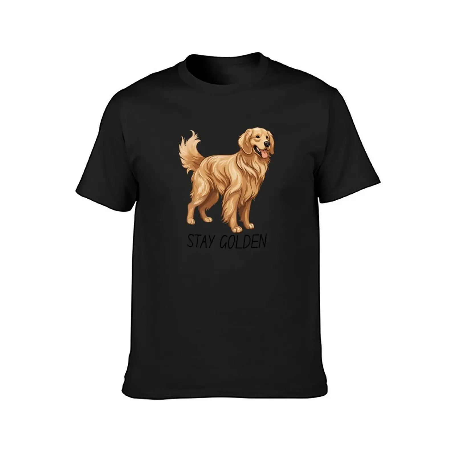 Stay Golden Retriever T-Shirt vintage clothes cute clothes mens white t shirts