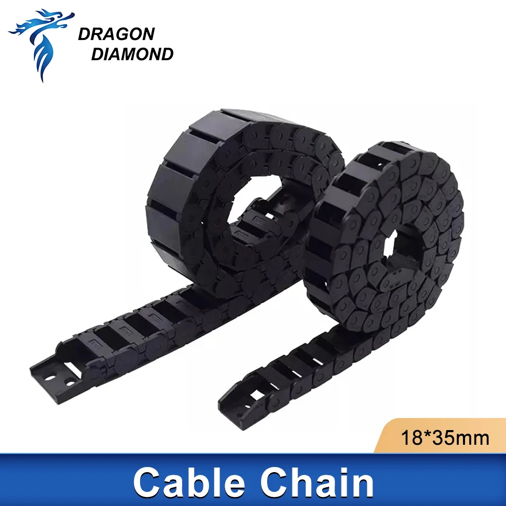 Tank Cable Chains 18*35mm Opening Plastic Transmission Cable Drag Chain Laser Engraver For Laser Engraving&Cutting Machine