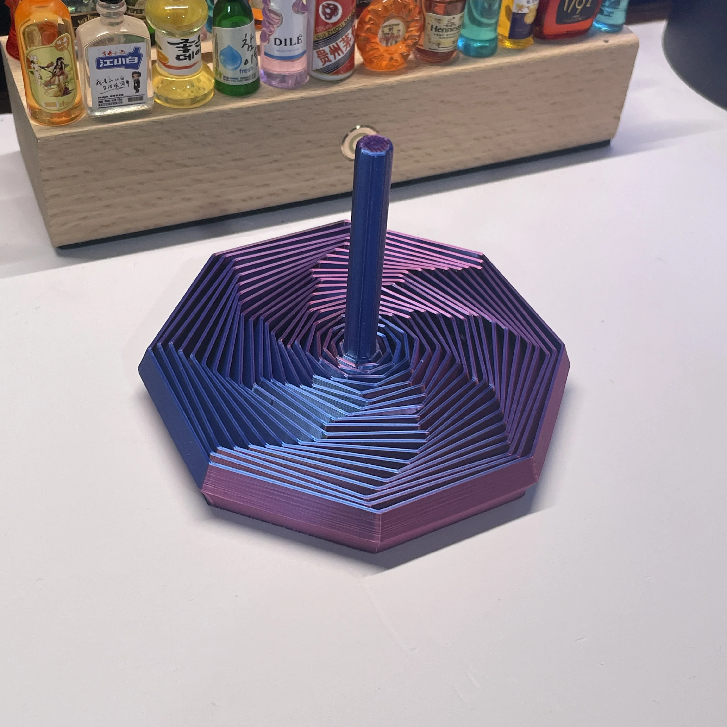Juguete Antiestrés Octogonal Impreso en 3D, Juguete Expandible para Aliviar la Ansiedad, Regalo Sensorial Geométrico de Descompresión