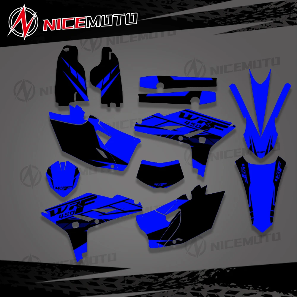 

Для Yamaha WR450F WRF 450 WR 450F 2012 2013 2014 2015 графические наклейки наклейки мотоцикл фон номер имя на заказ