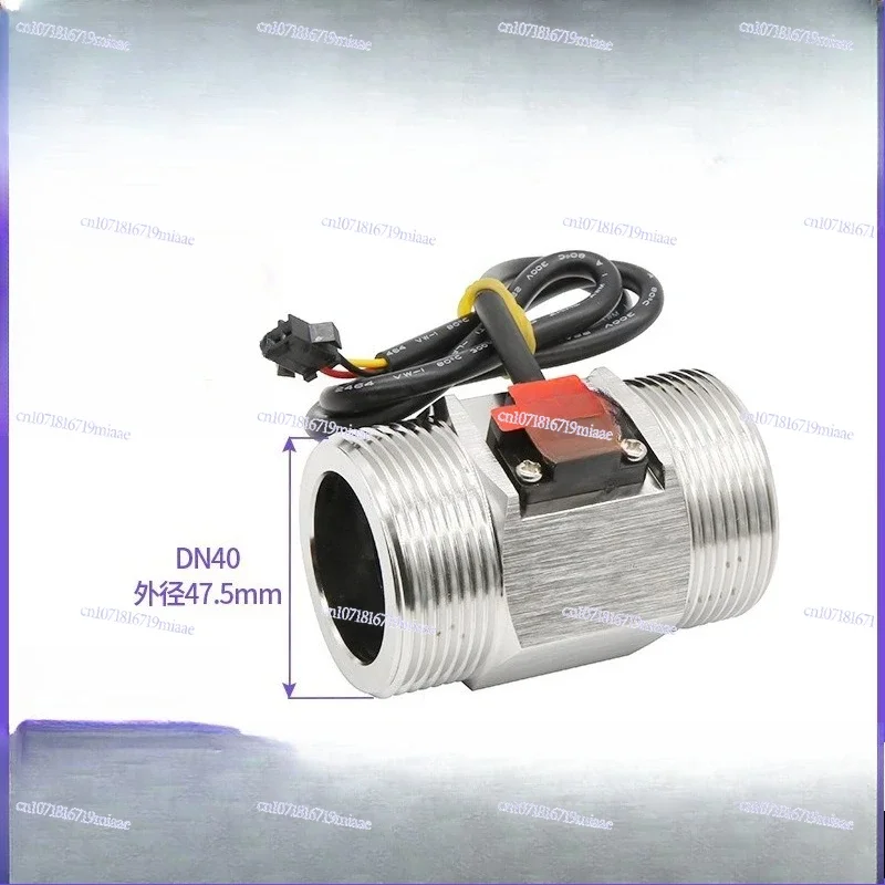 DN40 Stainless Steel Farmland Irrigation Liquid Hall Water Flow Meter 1.5 Inch Large Pipe Diameter Sensor