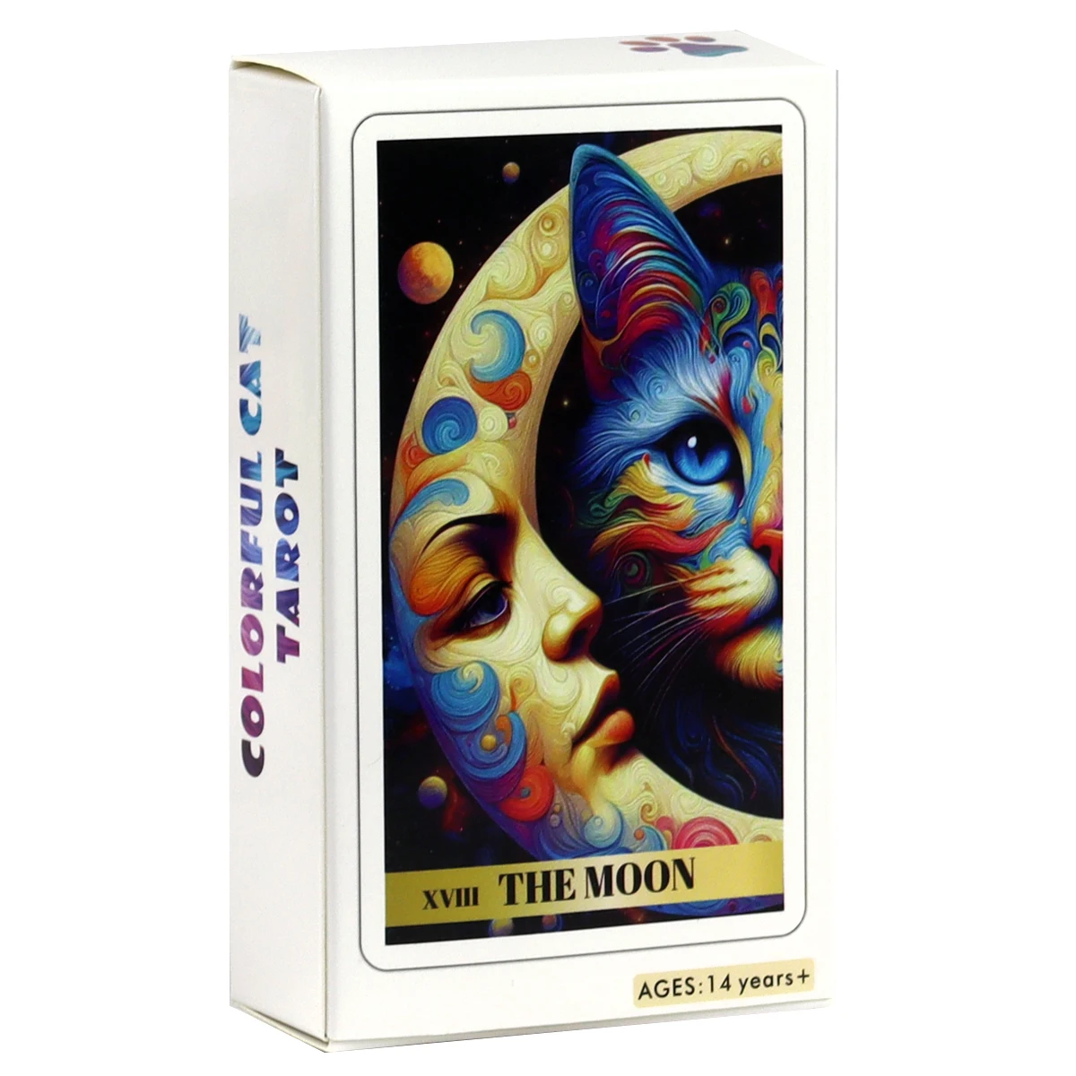 Colorful Cat Tarot Deck Cards For Family Party High Quality Fortune Telling Divination Tarot Cards Deck Game